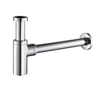 Sifone Tubo di Scarico in Ottone Cromato Tondo per Lavabo Lavandino Bagno da 1.1/4 - CONFEZIONE: 1 pz.