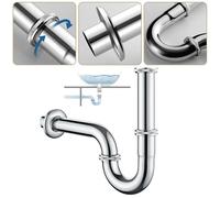 Sifone Tubolare Alta Qualit 1 Pz Sifone Tubolare Antiscivolo Strisce Design