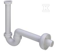 Sifone tubolare bidet 5/4" x 32 plastica bianca 703417
