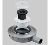 SIFONE ULTRA RIBASSATO PER PIATTI DOCCIA FILO PAVIMENTO Scarico Ø 40