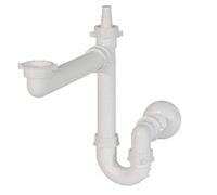 Ghidini 370-N150P Sifone Universal 1 Via Crea Spazio per lavello 1" 1/2, Multicolore