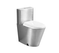 Sifone WC a doppio scarico in acciaio inox, design ad alta efficienza, a risparmio idrico, antigelo e resistente alle crepe, ideale per bagni commerciali e pubblici