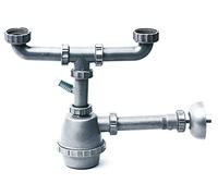 Sifoni per lavelli SIFONE PLAST.2VIE S/PIL.A/LAV.1-1/2 PZ 1