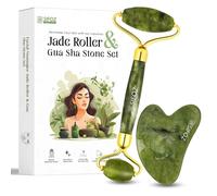 Sifoz Jade Roller & Gua Sha Set Face Anti-Aging Facial Roller Strumento per l...