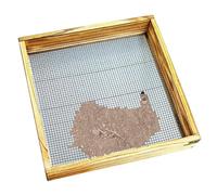 Sifter del Terra - Sifter per Roccia | Setaccio Setaccio da Giardino | Strumento di Giardinaggio | 11.81 * 1,97 Pollici | Setaccia di Pulizia dello Sporco in Legno per Terreno, Rocce, in Torto,