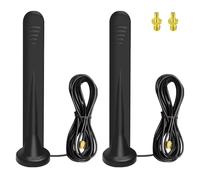 SIGANDG 2 X 5G Antenna 4G LTE Esterna 15DBI Omnidirezionale Amplificatore Segnale Interni Esterni Impermeabile Connettore SMA con Porta TS-9 Base Magnetica,3G/4G/5G/GSM/GPRS/LTE/WiFi Universale 3-M