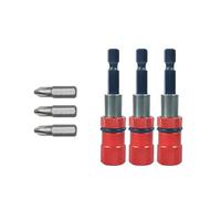 SIGANDG 3 pz Portapunte Magnetico, Inserti Avvitatore PH2, Bit di Cacciavite Magnetico, Codolo Esagonale 1/4",di bit avvitamento,per Cartongesso con Punte per Cacciavite PH2