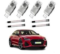 SIGANDG 4 Pezzi Compatibile con Luci Proiettore Porta,PerA1/A3/A4/A5/A6/A7/A8/Q2/Q3/Q5/Q7/Q8/TT/R8, illuminazione Sottoscocca Auto, Luce LED di benvenuto Proiettore Logo.