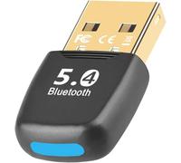 SIGANDG Adattatore Bluetooth PC 5.4 USB, Dongle a Bassa Latenza, Plug & Play, Compatibile Con Windows 11/10/8.1/7, Per Desktop, Laptop, Auricolari, Tastiera, Mouse