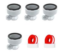 SIGANDG Adattatore Tubo Piscina,Adattatore per Piscina B,Connettori per Tubi per Piscina,Raccordo per Tubo Spiralato Piscina, Accessori per Piscina per Raccordi da 1,25" - 1,5" (4 Pezzi)