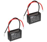 SIGANDG CBB61 2.5uF 450V AC 50/60Hz Condensatore di Marcia del Motore del Ventilatore del Condizionatore d'Aria (Confezione da 2)