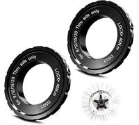 SIGANDG Centerlock Anello di Bloccaggio Disco Freno,44 x 26 x 8 mm(2 Pezzi) | Mozzo Bici In Lega compatibili con Shimano per assi da 9/12/15/20 mm, per dischi freno MTB e bicicletta