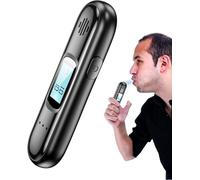 SIGANDG Etilometro Portatile,Etilometro Ricaricabile con Display LCD Digitale Blu, Etilometro con Sensore Portatile per Uso Personale E Professionale (Non è Necessaria La Cerbottana)