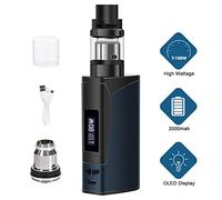 Sigaretta Elettronica, Starter kit sigaretta elettronica, Armor 100w, E Cigs, batteria ricaricabile 2000mah, kit Vape enorme con display, No E liquido, senza nicotina (Blue)