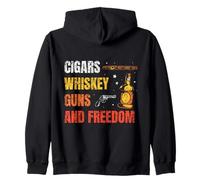 Sigari Whisky Armi E libertà Sigaro Il Whisky Amante Felpa con Cappuccio