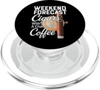 Sigaro che fuma caffè Caffiene Bere Papà Havana Cap Divertente PopSockets PopGrip per MagSafe