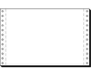 Sigel 06241 - Carta in modulo continuo per rotociclo, 6'' x 240 mm (altezza formato A5), 70 g, 4000 fogli con fori laterali