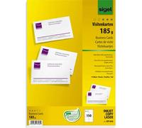 SIGEL 150 biglietti da visita microperforati, 185 g/mq, colore: Bianco