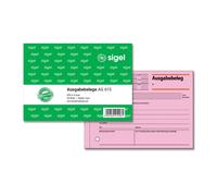Sigel AG615 Edition Receipt A6 Horizontal 50 Sheets, Pink Pack of 1
