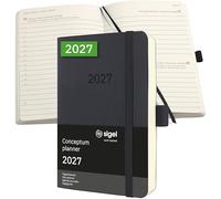 SIGEL Agenda giornaliera Conceptum 2027 A6 copertina flessibile
