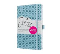 SIGEL Agenda settimanale Jolie 2027 A5 copertina rigida | 7J113, calendario, planner, organizer, certificato FSC, azzurro