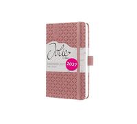 SIGEL Agenda settimanale Jolie 2027 A6 copertina rigida | 7J128, calendario, planner, organizer, certificato FSC, rosso scuro