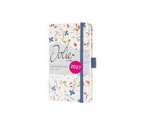 SIGEL Agenda settimanale Jolie 2027 A6 con copertina rigida | 7J306, calendario, agenda, organizer, certificato FSC, beige, viola