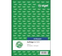 Sigel au525 auftrag libro A5, 2 X 50 fogli 1 pezzo colore