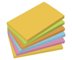 Sigel BA127 Nota adesiva, memo 125 mm x 75 mm Blu, Giallo, Verde, Arancione, R