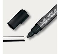 SIGEL BA180 Pannarelli a gesso liquido, Artverum, nero, punta obliqua 1-5 mm, 1 pz