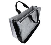 Sigel BA409 Borsa Desk Sharing Classic L - feltro sintetico - grigio chiaro - 50 x 28 x 15 cm