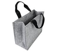 SIGEL BA430 Borsa Desk Sharing Basic M - feltro sintetico - grigio chiaro - 36 x 28 x 15 cm