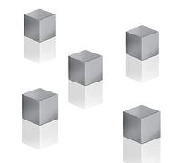 SIGEL BA728 Magneti Artverum, forma a cubo, grigio titanio, 5 pz., per lavagne magnetiche di vetro