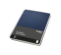 SIGEL Blocco note Conceptum A5 con spirale e copertina rigida | CO826, blu notte, a quadretti, ideale come diario personale, bullet journal, quaderno delle idee o quaderno per la scrittura