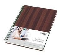 SIGEL Blocco note premium Conceptum A5 spirale, motivo venature del legno