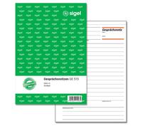 Sigel, blocco note WI613 colore 1 pezzo 1x 50 Blatt Nota telefonata bianca