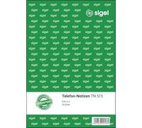 Sigel, blocco note WI613 quaderno di appunti per messaggi telefonici 1 pezzo colore