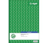 Sigel BO116 biglietto libro 1000 biglietti giallo con blu carta formato A4, 2 x 50 fogli