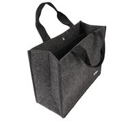Sigel Borsa per notebook Desk Sharing Basic M - feltro sintetico grigio scuro 36×28×15 cm