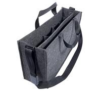SIGEL Borsa Desk Sharing 50 x 28 cm | BA411, L Classic, lavoro mobile, eccellente stabilità, feltro sintetico, grigio scuro, per laptop da 17,3"