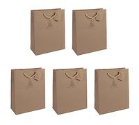 SIGEL Borsa regalo natalizia 26 x 33 cm - 5 pezzi