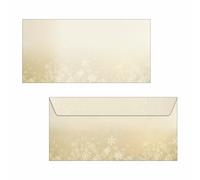 SIGEL DU633 Busta natalizia "Golden Christmas Night", gommate, DL, 25 buste