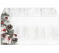 SIGEL Buste natalizie 22 x 11 cm | DU416, motivo «Scandinavian Christmas», gommate, 50 pezzi