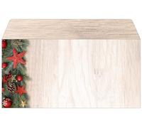 SIGEL Buste natalizie 22 x 11 cm | DU442, motivo «Chalet Style», gommate, 50 pezzi