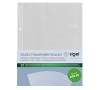 SIGEL SM191 Buste trasparenti per cartelline portamenù, trasparenti, per A5, 10 pz