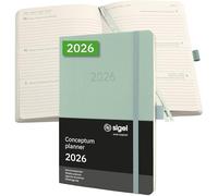 Sigel 2026 Conceptum Agenda Settimanale A5 Brossura Mint Verde
