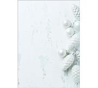 SIGEL Carta decorativa natalizia A4 | DP132, decorazioni natalizie, 90 g/m², bianco e grigio chiaro, 100 fogli