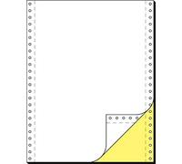 SIGEL carta modulo continuo DIN 24 x 30,50 cm | 33242, 60/57 g, 1000 set LP/SD, 2 copie, copia gialla + AHL