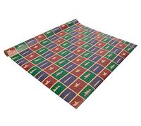 SIGEL GP122 Carta da regalo natalizia "Cut-out style", rosso, verde, viola, 5 m x 50 cm