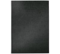 SIGEL SM110 Cartellina portamenù con rilegatura ad elastico, nero, per A4, senza stampa